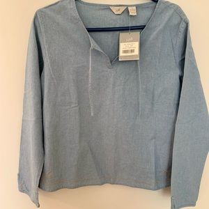 NWT J Jill Chambary blouse size small